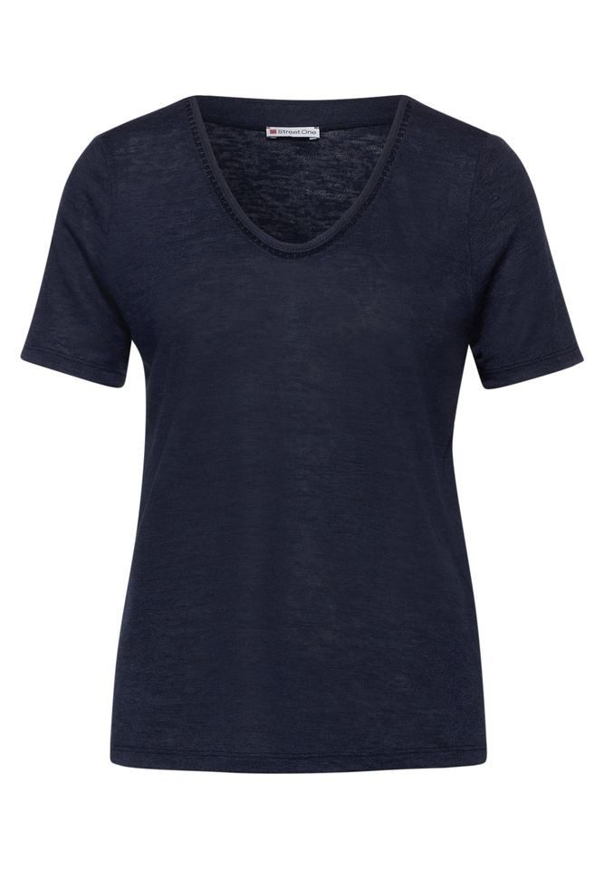 STREET ONE T-Shirt - Kurzarm, Rundhalsausschnitt, günstig online kaufen