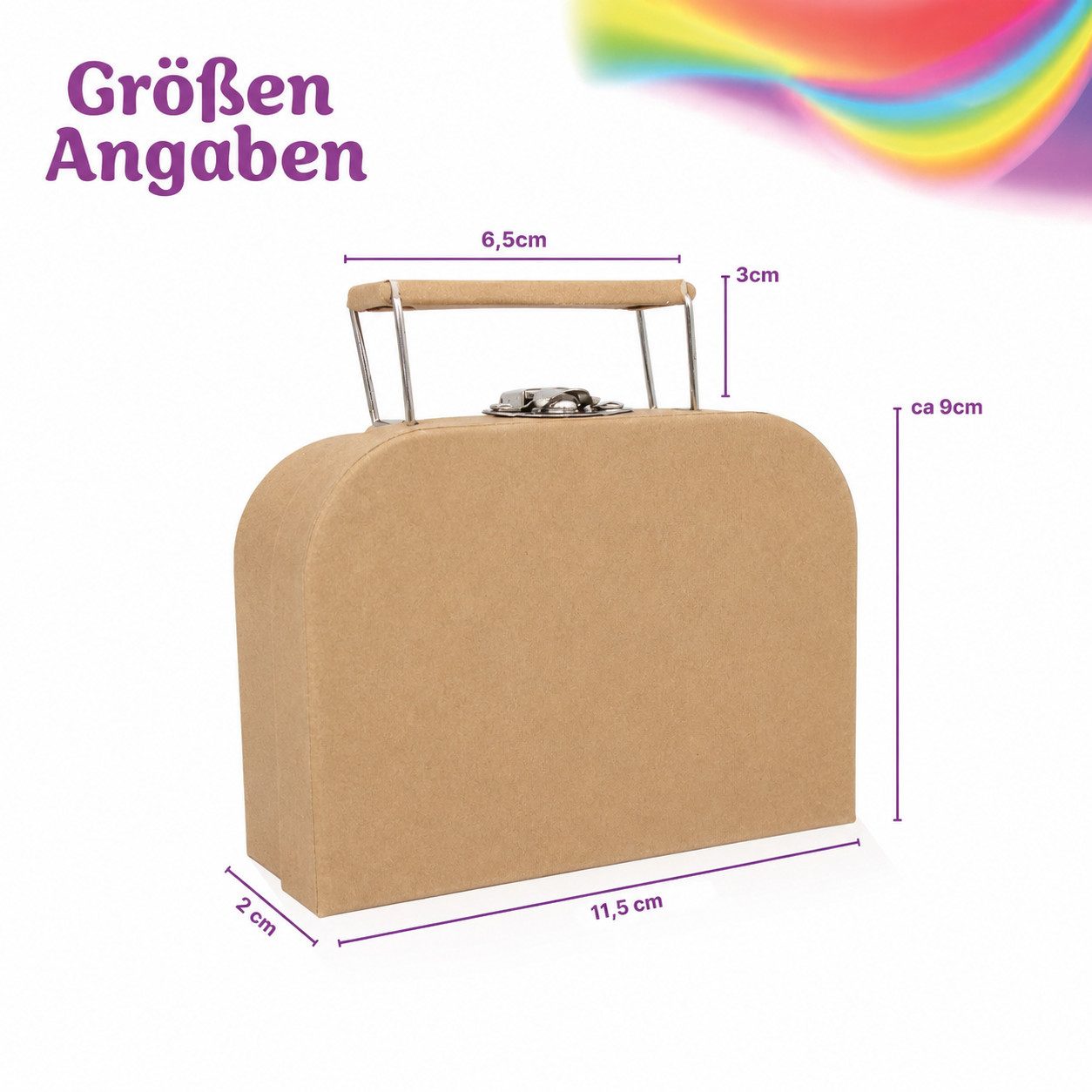 hausleben Aufbewahrungsbox Kinder Bundle, – Koffer & Geheimversteck im Buch für kleine Schätze