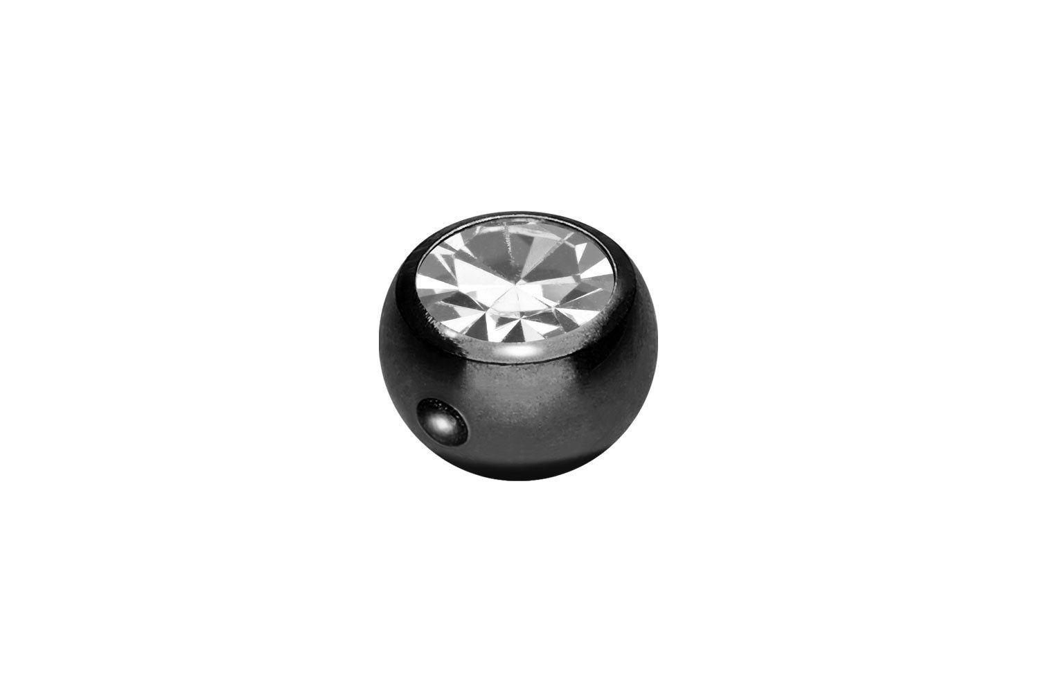 PIERCINGLINE Piercing-Set Chirurgenstahl Klemmkugel KRISTALL (Klemm-Aufsätze, 1-tlg)