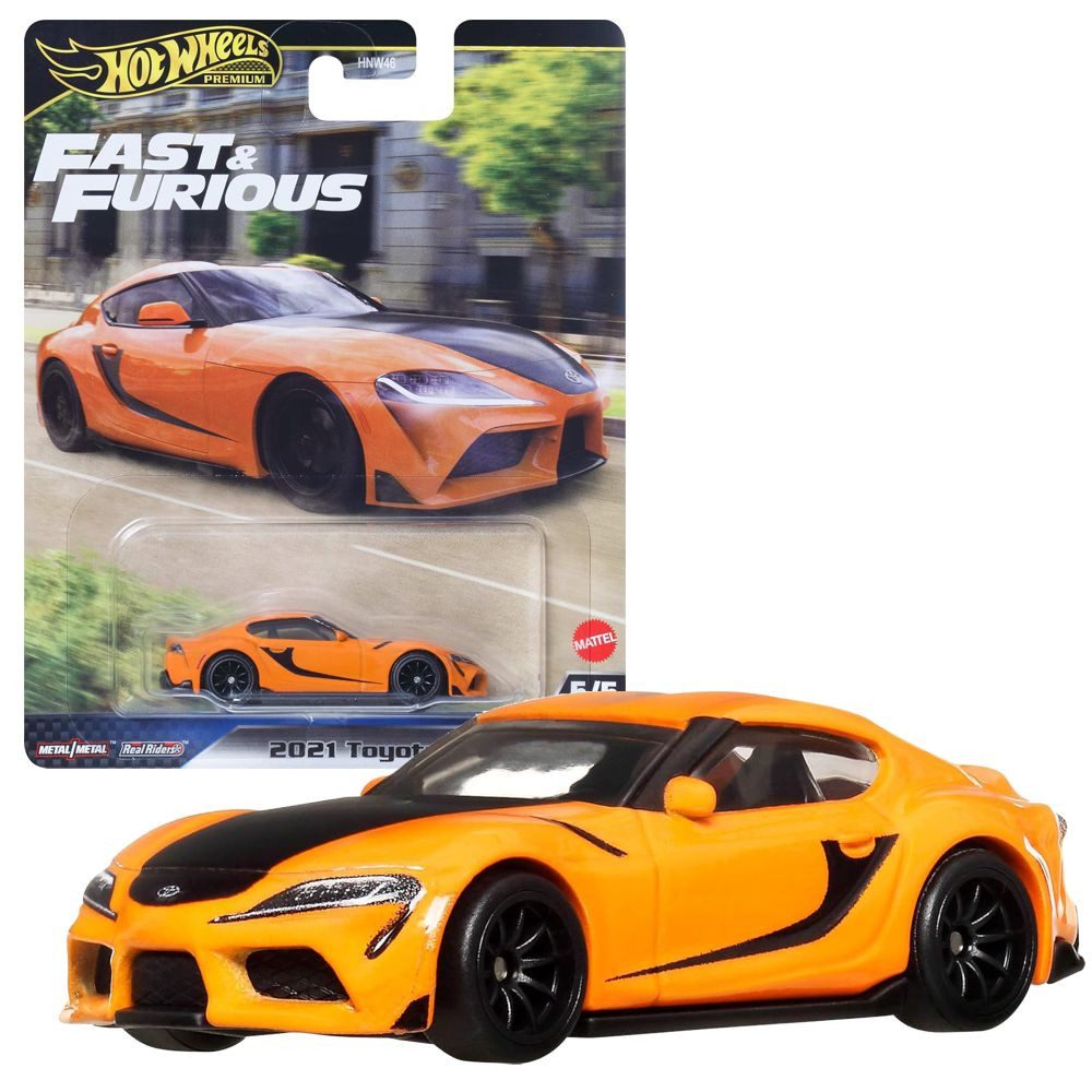 Hot Wheels Spielzeug-Rennwagen 2021 Toyota GR Supra 100 JBM00 Hot Wheels Auto Fast & Furious