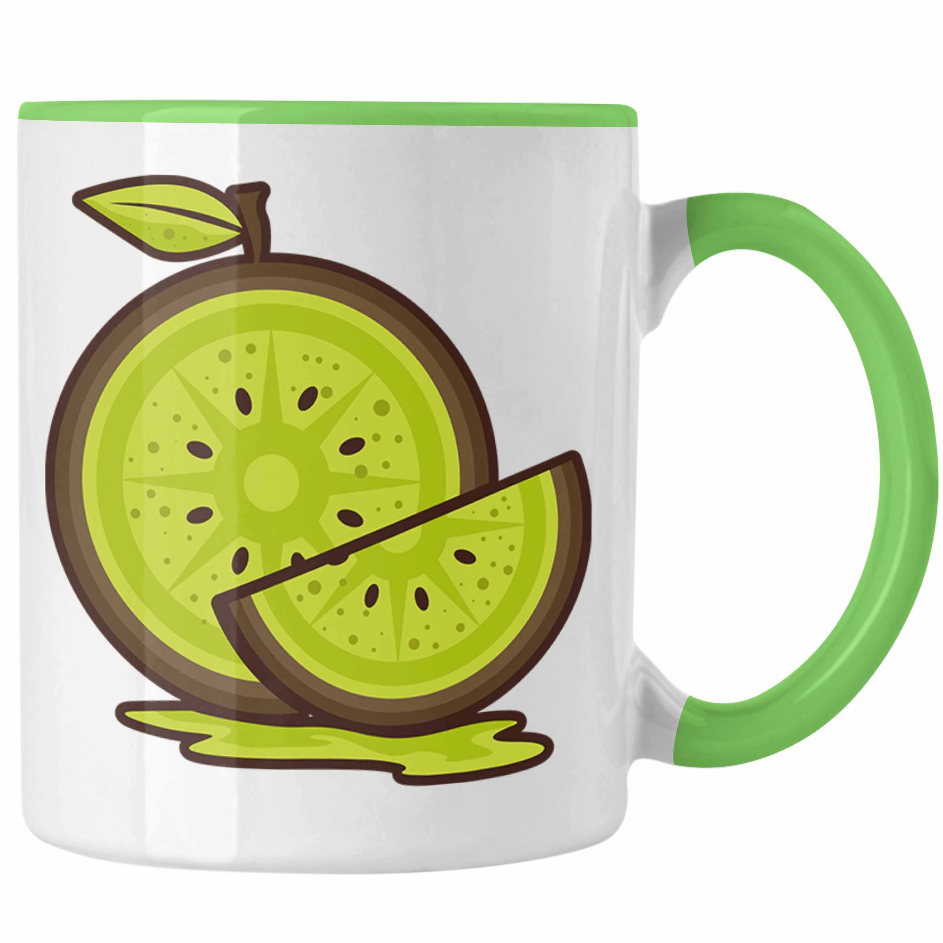 Trendation Tasse Tasse für echte Kiwi Fans - Lustiges Geschenk mit Spruch Grün