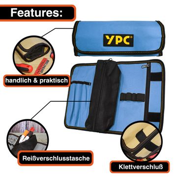 YPC Werkzeugtasche "VarioRoll M" Werkzeug Rolltasche 36x25cm, reißfest, robust, wasserabweisend, stabil, modern
