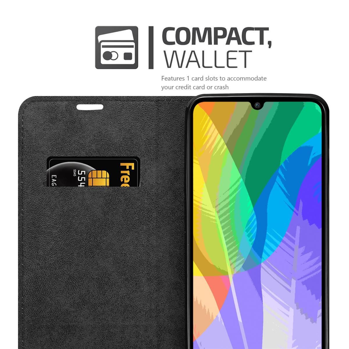 Cadorabo Handyhülle für Huawei Y6P Hülle Huawei Y6P, Hülle Schutzhülle mit Standfunktion, Magnetverschluss und Kartenfach