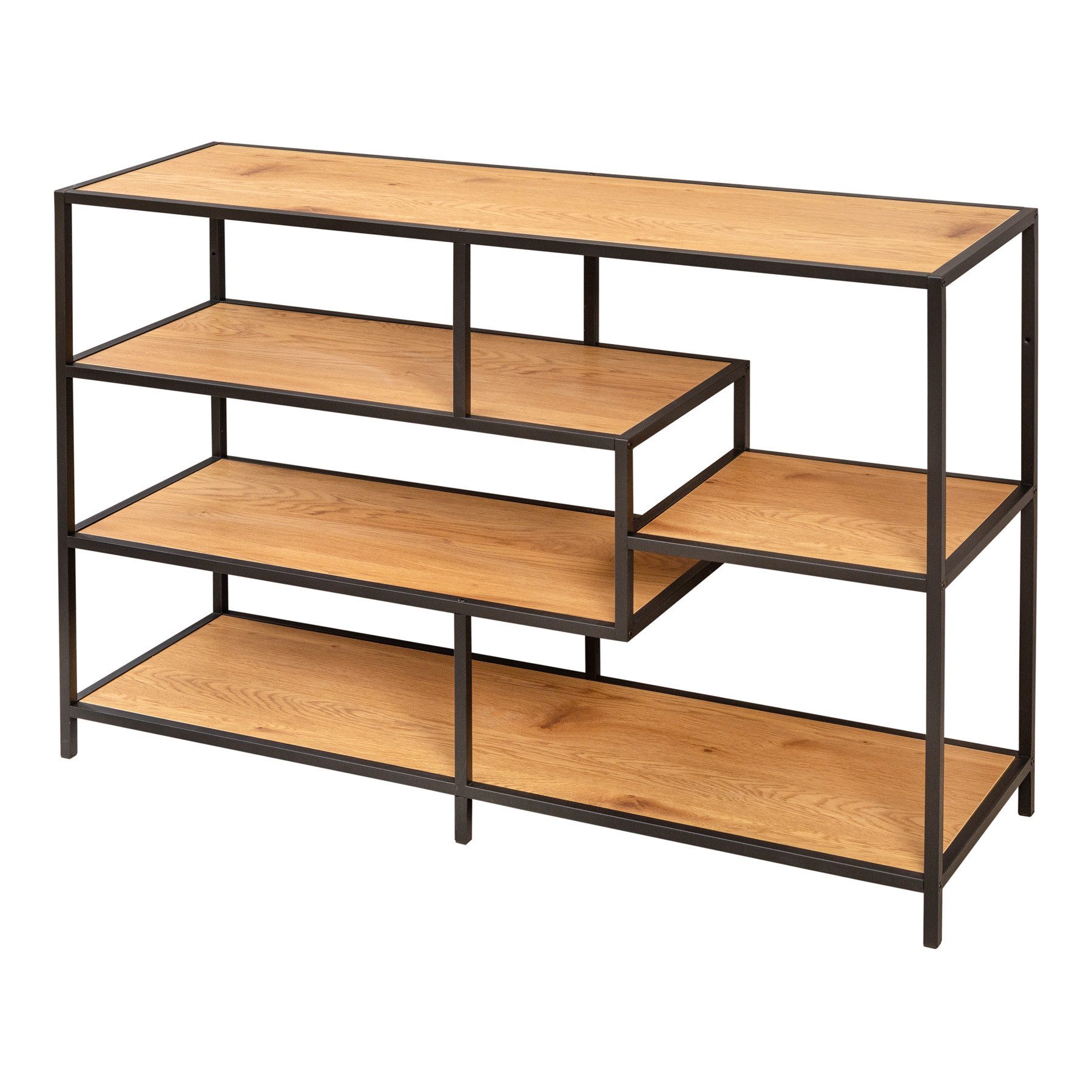 riess-ambiente Standregal SLIM LINE 115cm natur / schwarz, Einzelartikel 1- günstig online kaufen