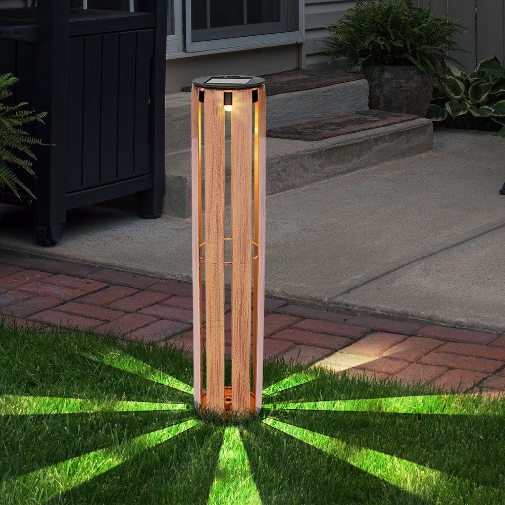 LED Solarleuchte, Außen Standleuchte Solarleuchte Akku