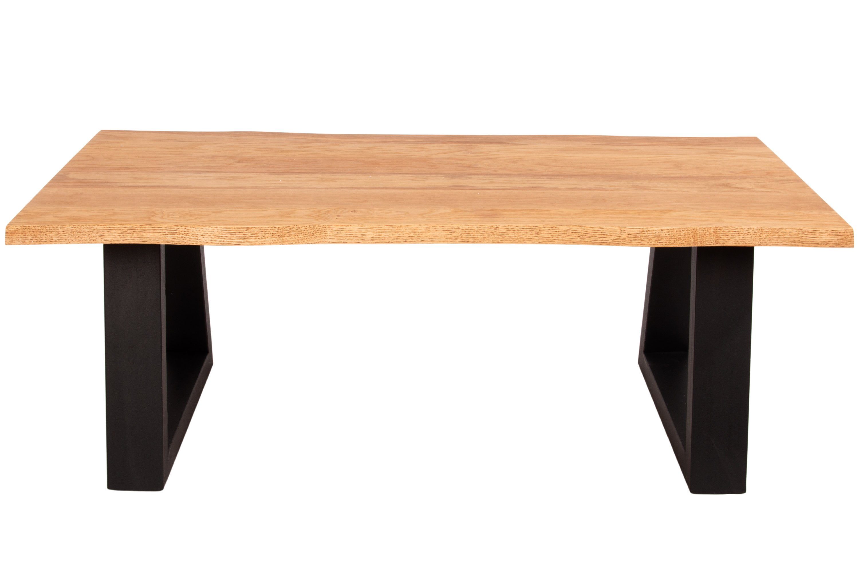 Tischplatte Wildeiche Junado® 25mm, Stärke Ossmann, Baumkante Couchtisch Massivholz, natürliche