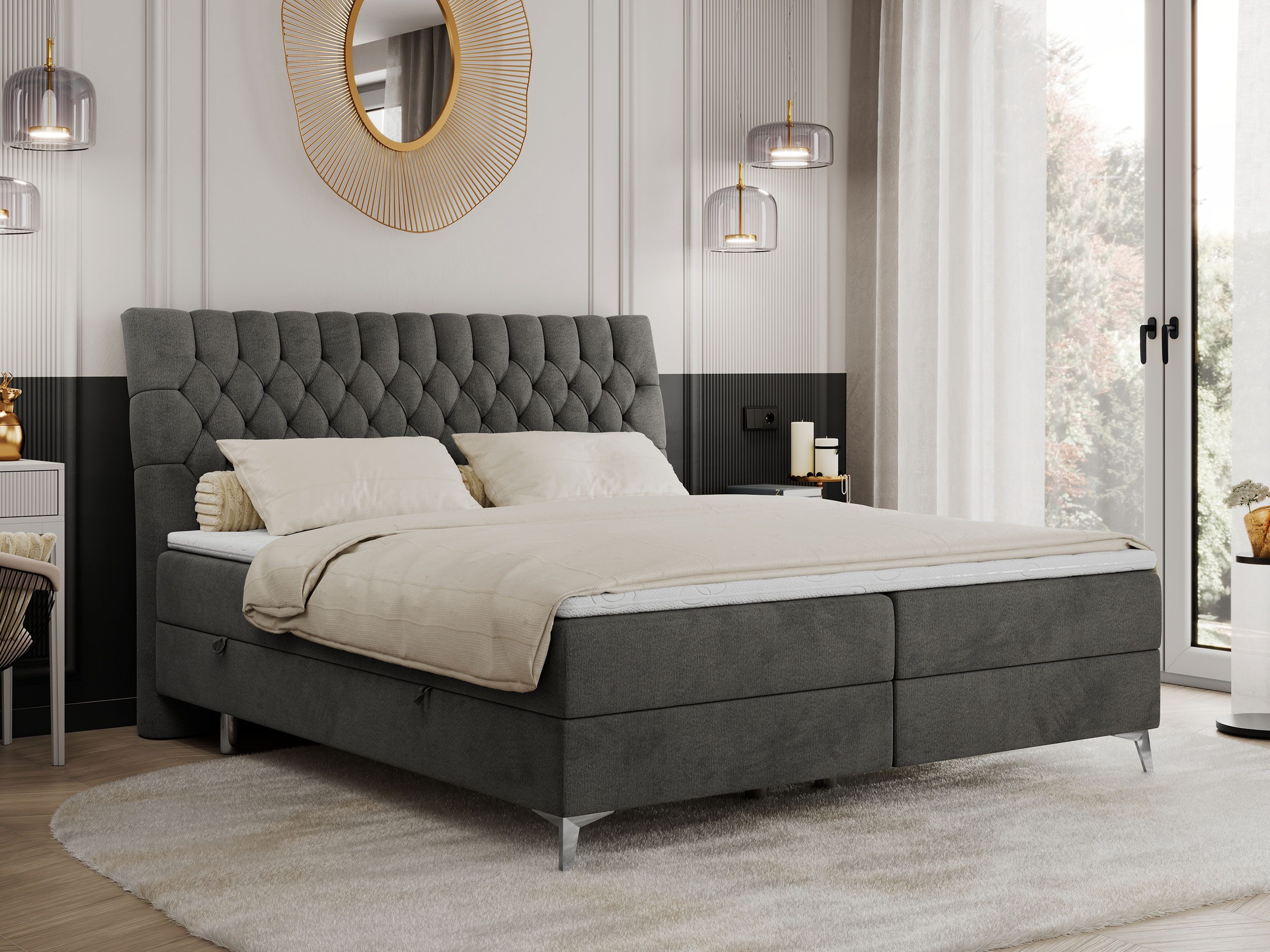 MKS MÖBEL Boxspringbett MILEN (Set, Packung, günstig online kaufen