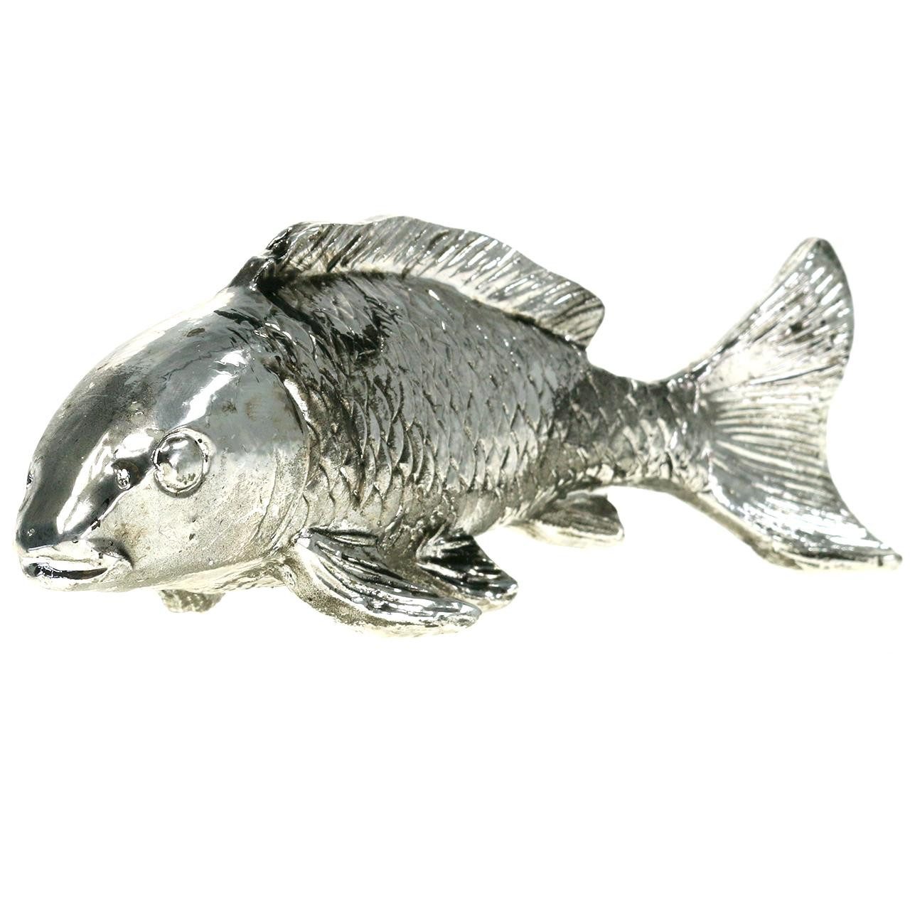Posiwio Dekofigur Dekorationsfigur Fisch für maritimen Charme aus Metall