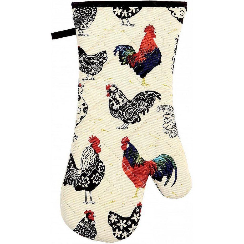 Ulster Weavers Topfhandschuhe Rooster, (Set, 1-tlg., 1-teilig), bestehend aus 1x Ofenhandschuh wattiert Größe: ca.20x37cm