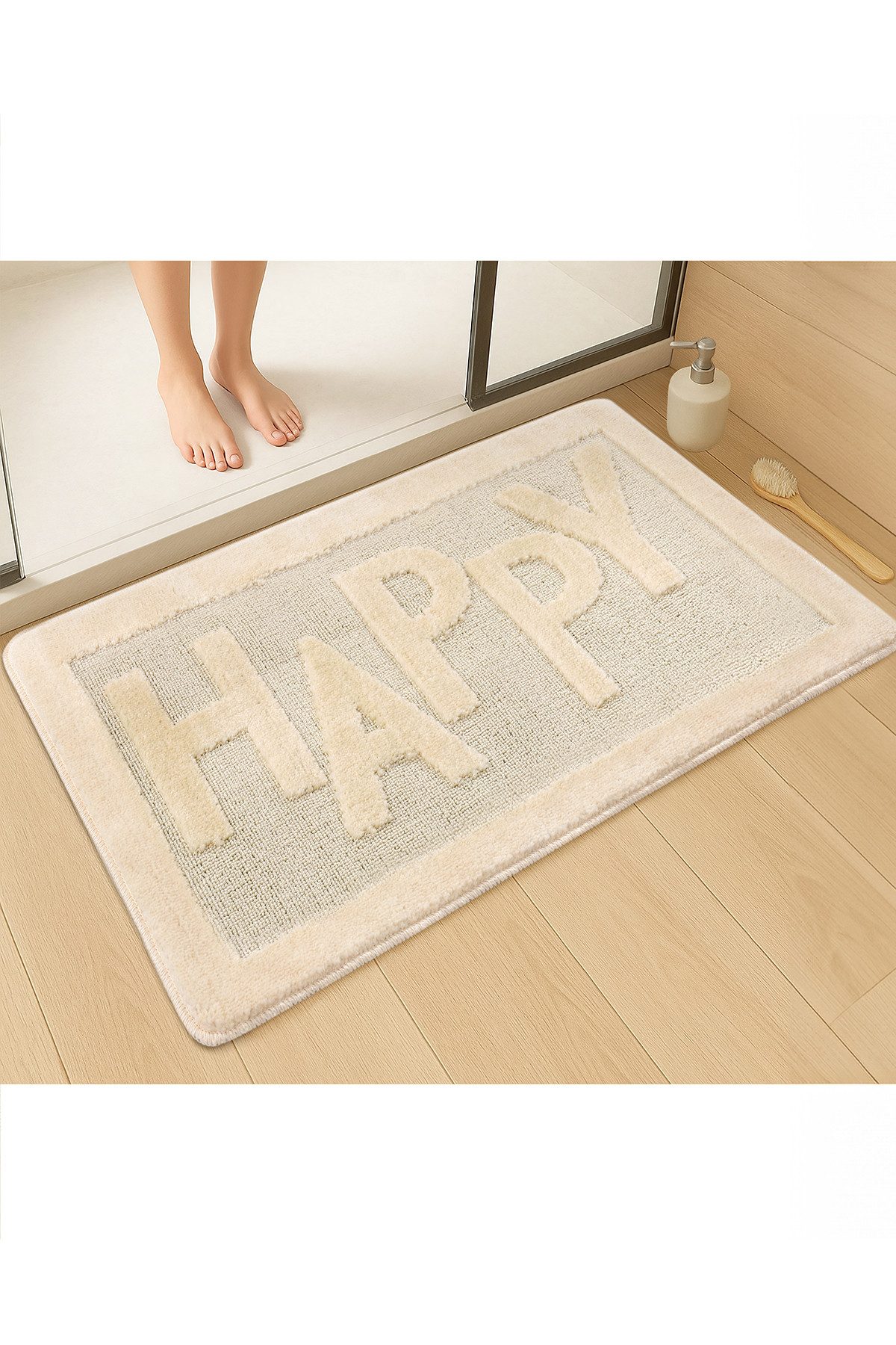Rugium Badematte Happy Badematte, Badematte, bedruckter günstig online kaufen