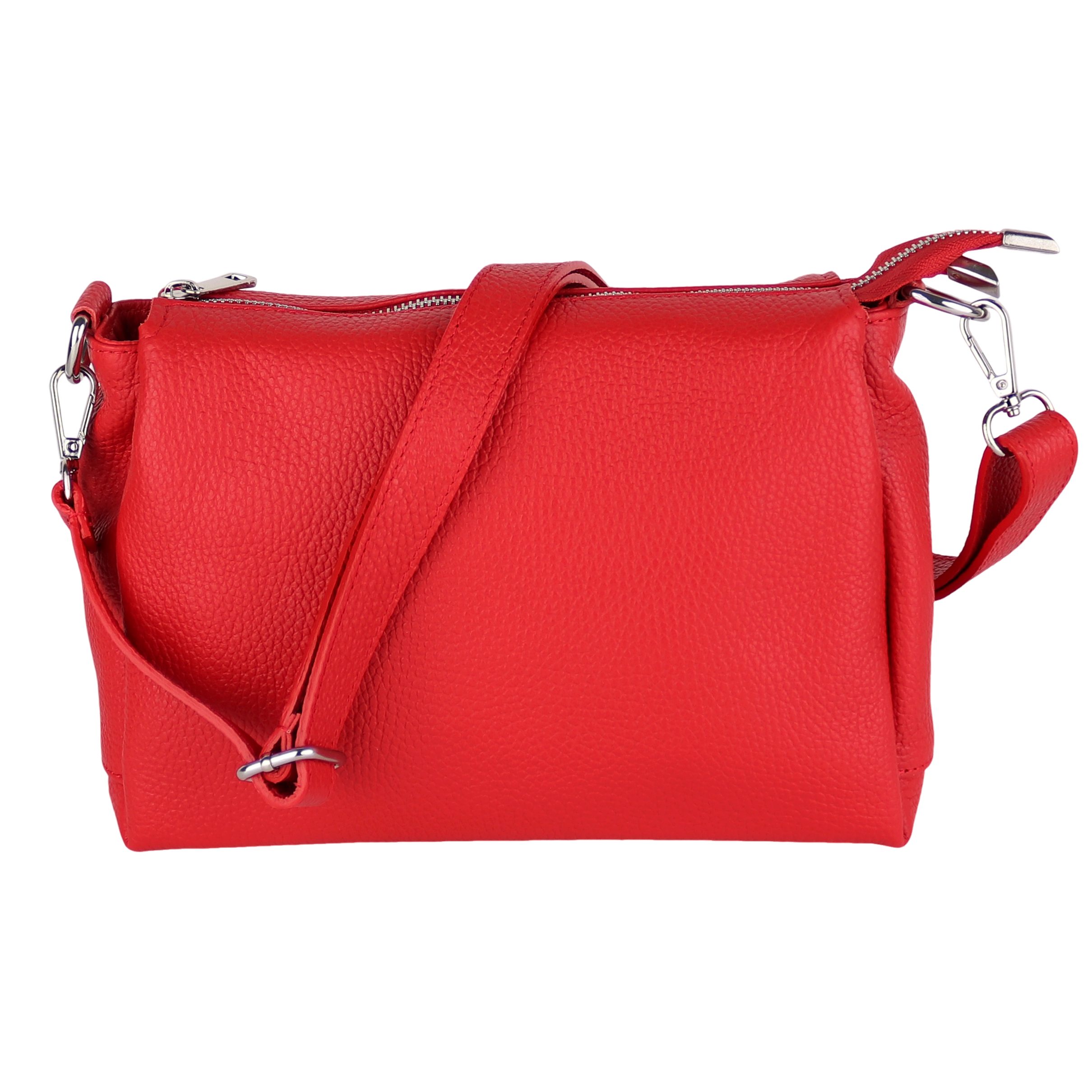 Umhängetasche Damen, Crossbody Bag, Echtleder Made in Italy