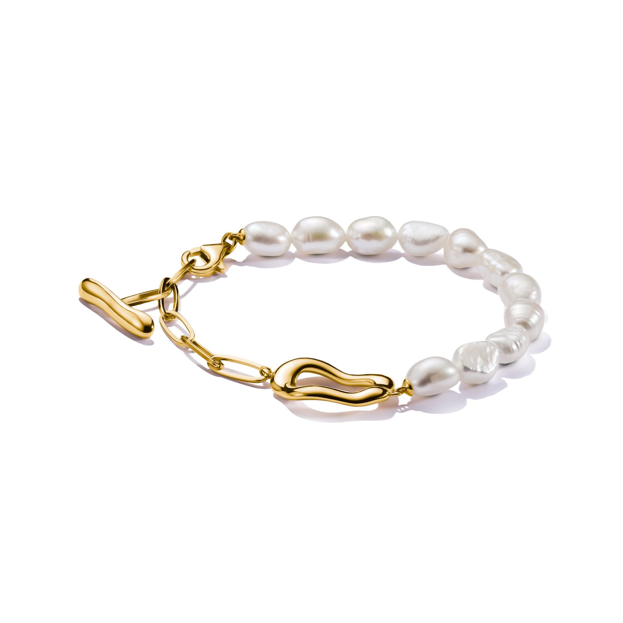 THOMAS SABO Perlenarmband Natural Beauty Perlenarmband, Bold Elegance, mit Süßwasserzuchtperle
