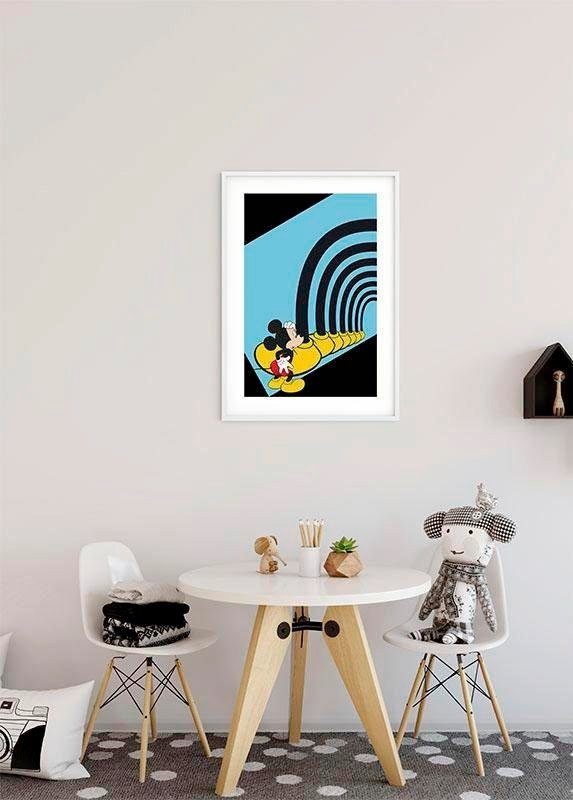 Schlafzimmer, (1 Mouse Mickey Tunnel, Foot St), Kinderzimmer, Komar Wohnzimmer Disney Poster