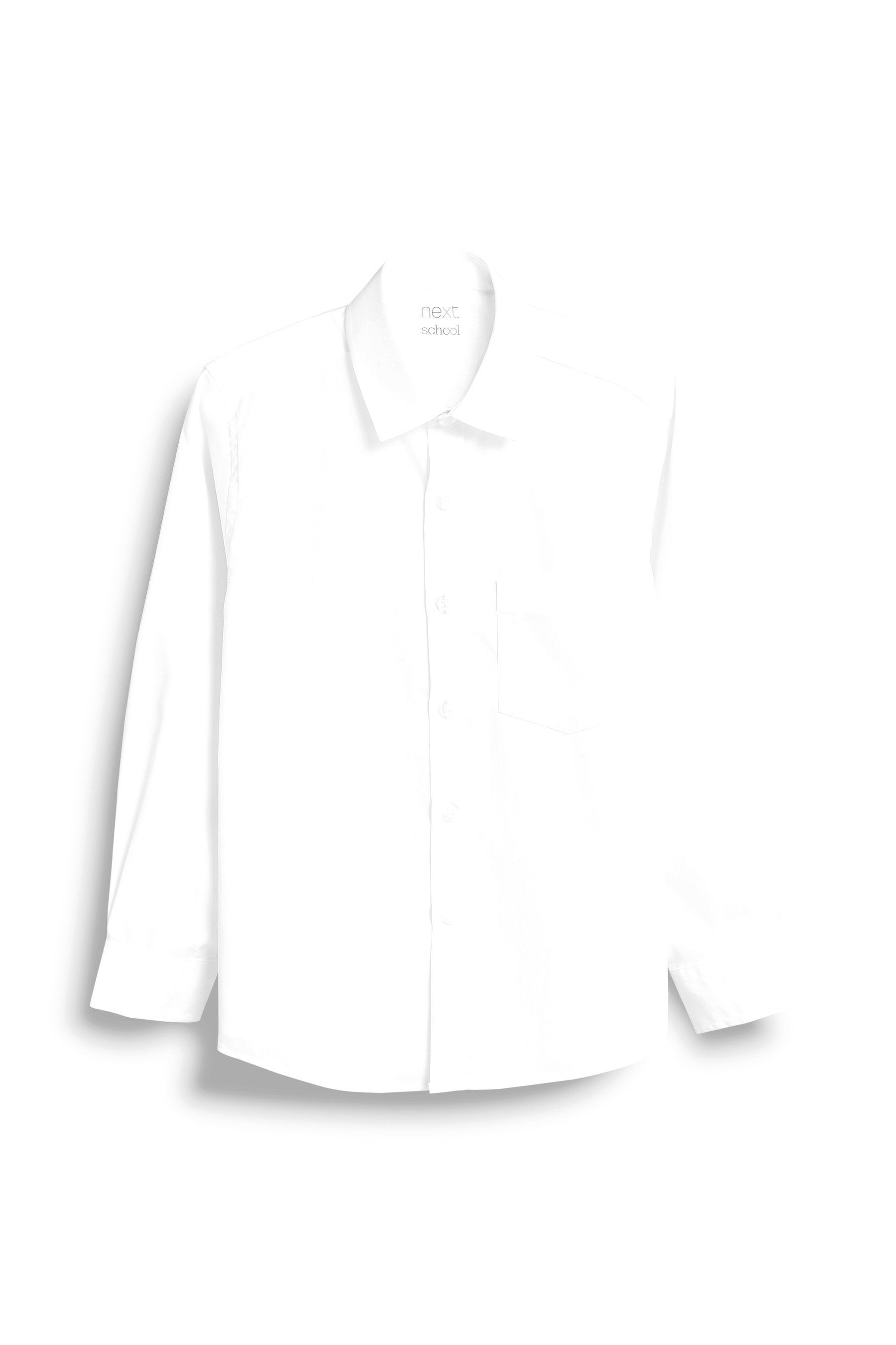 Next Langarmhemd Langarmhemden (3-17 Jahre), Standard, 2er-Pack (2-tlg) White