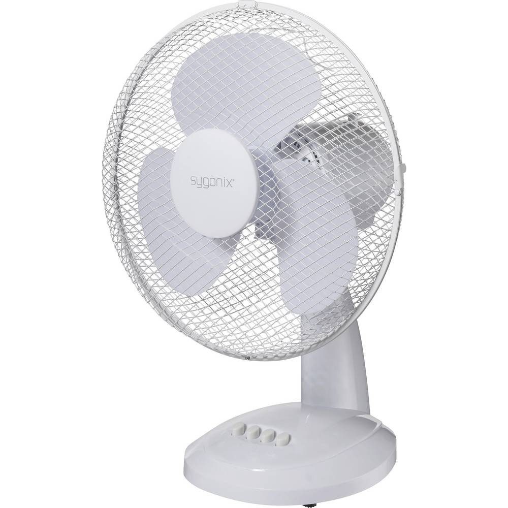 Sygonix Bodenventilator Tischventilator 40 W (x H) 237 mm x 460 mm Weiß SY-6627270