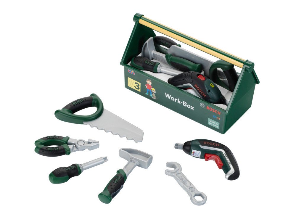 Theo Klein Spielwerkzeugkoffer Kinder-Werkzeugkasten Bosch 7 Teile