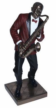 Parastone Dekofigur Deko Figur Jazz Band Saxophonist H 28,5 cm Musiker mit Tenorsaxophon