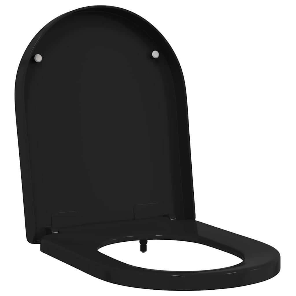vidaXL WC-Sitz Toilette geeignet für Sitz Schwarz 48 x 36,5 x 4,5 cm (1-St) günstig online kaufen