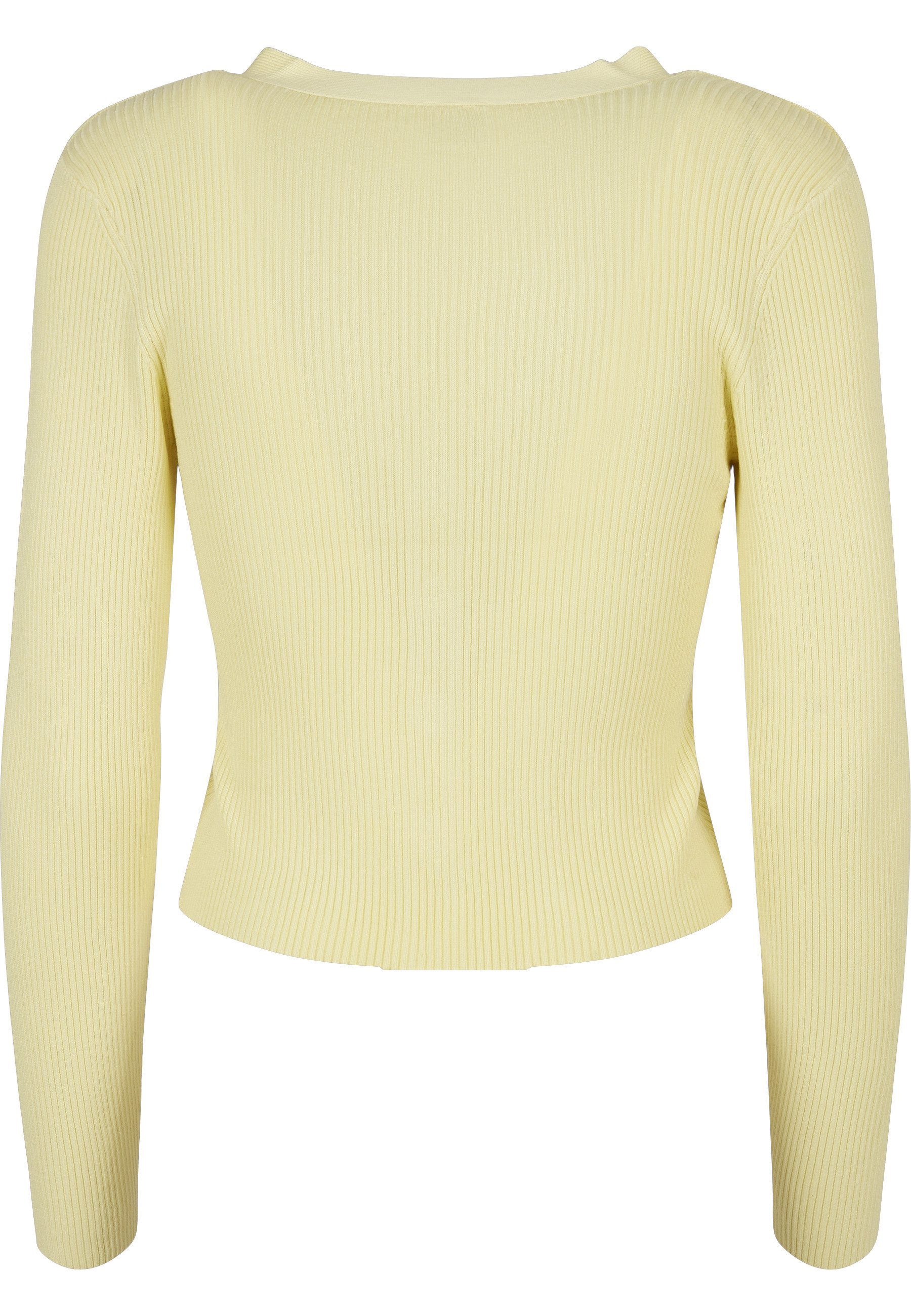 URBAN CLASSICS Cardigan Urban Classics Damen Ladies Short Rib Knit Cardigan (1-tlg)