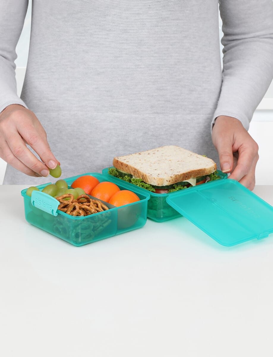 sistema Lunchbox Sistema 1,4L Lunch Cube - Teal