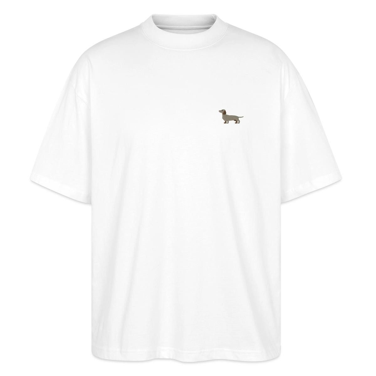 T-Shirt Dackel Stickerei Oversize Unisex T-Shirt