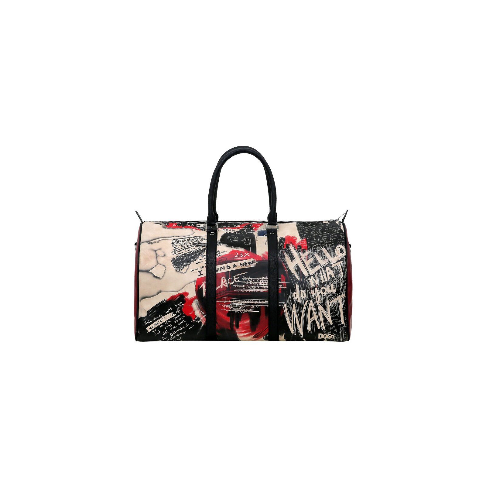 DOGO Reisetasche Reisetasche Snugline -What Do You Want Art Handgepäck, Handgefertigt