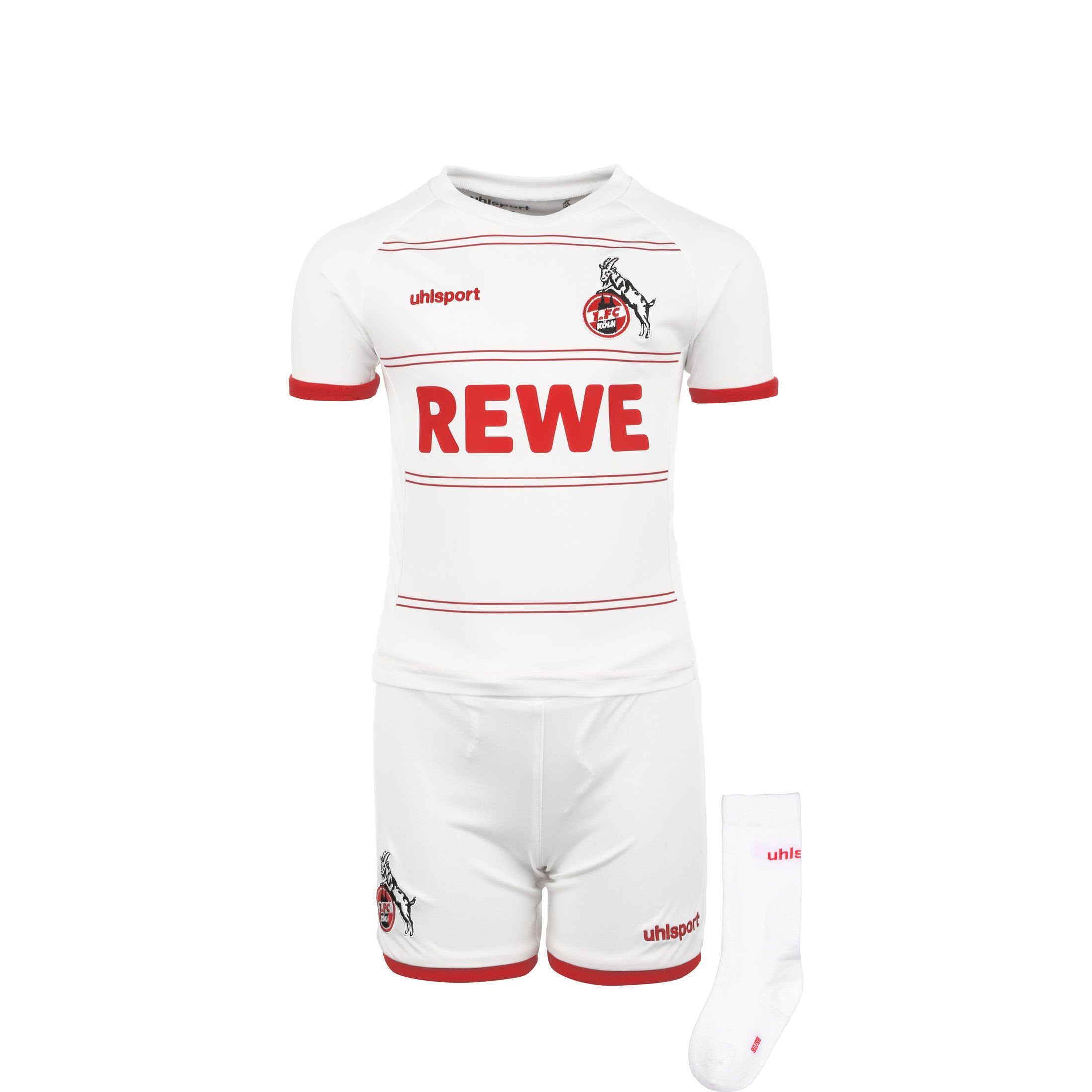 uhlsport Fußballtrikot 1. FC Köln Minikit Home 2021/2022 Kleinkinder