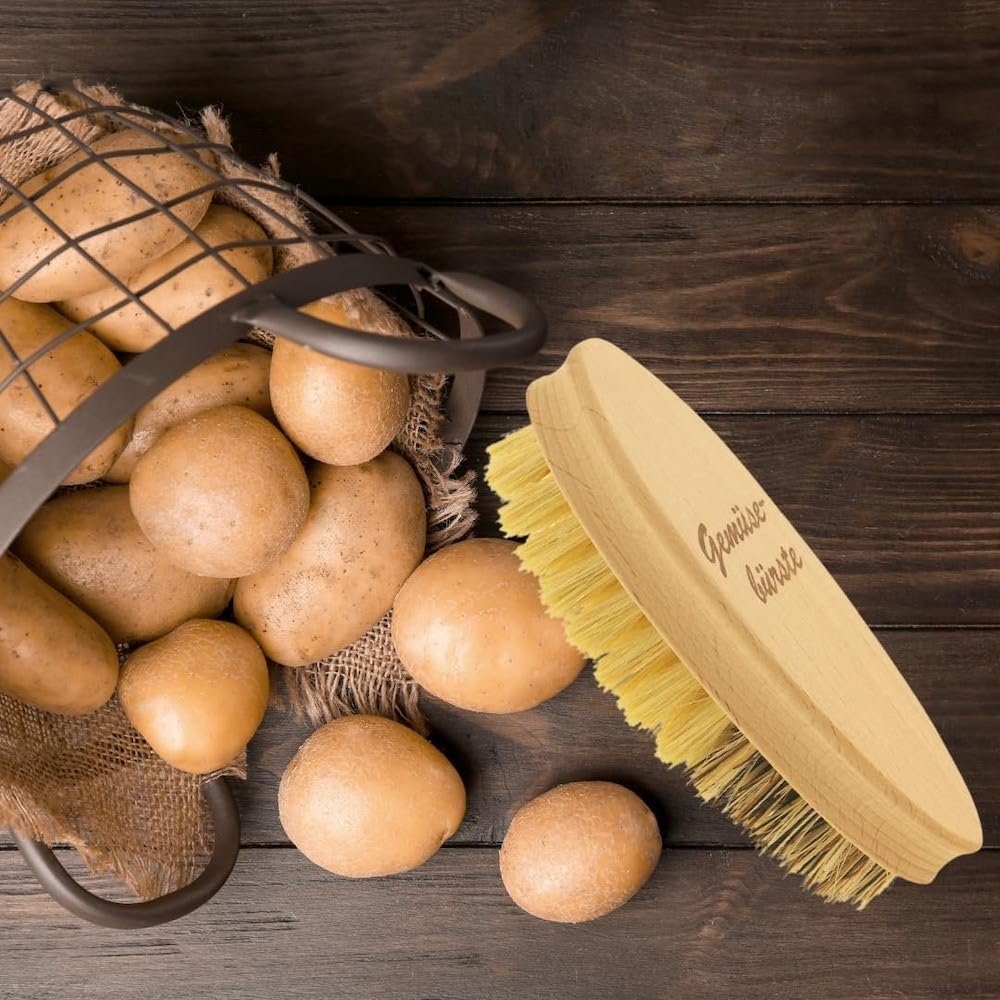 Hofmeister Reinigungsbürste Buchenholz Gemüsebürste 13,5 cm