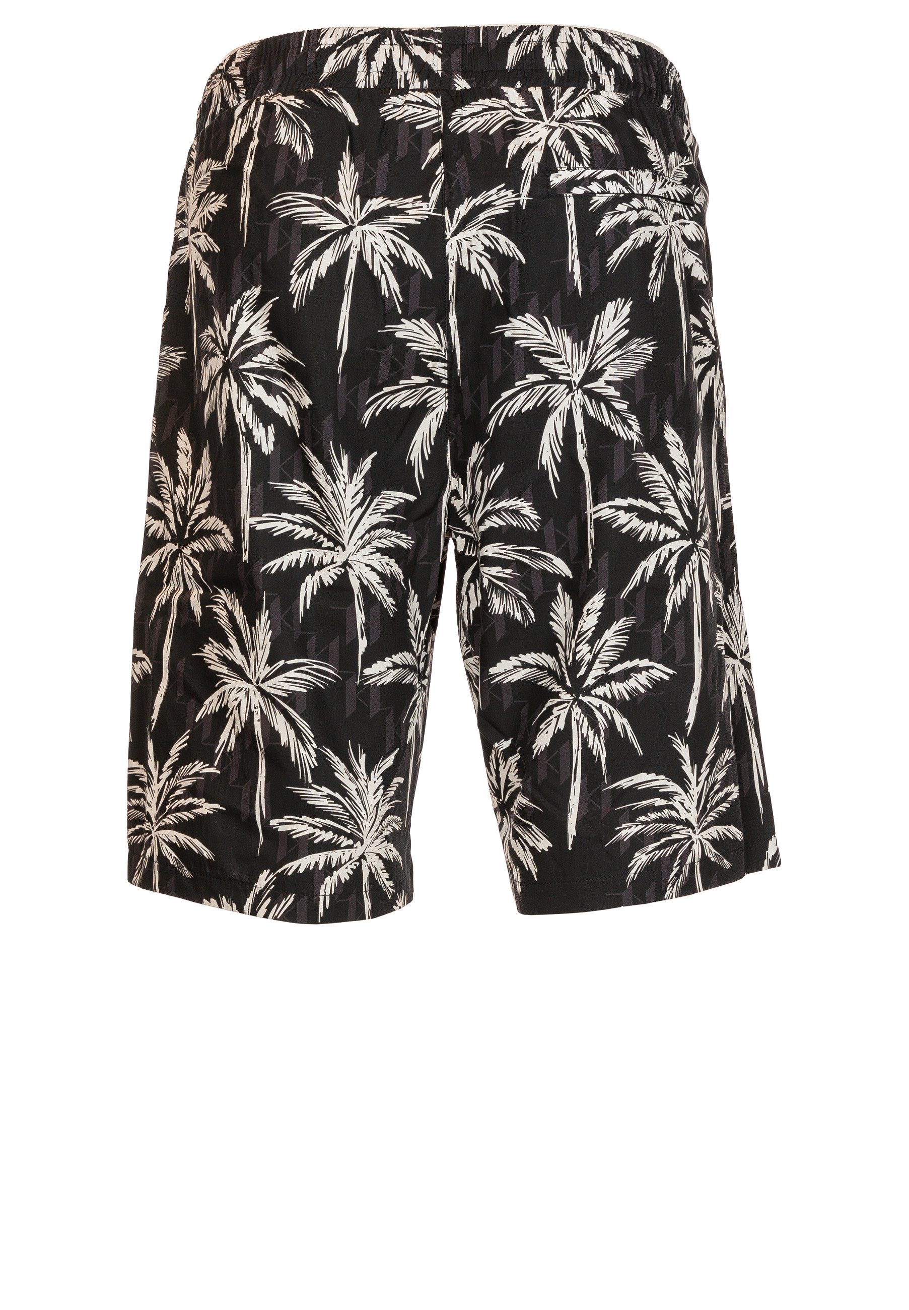 LAGERFELD Shorts mit Palmenblätter (1-tlg)