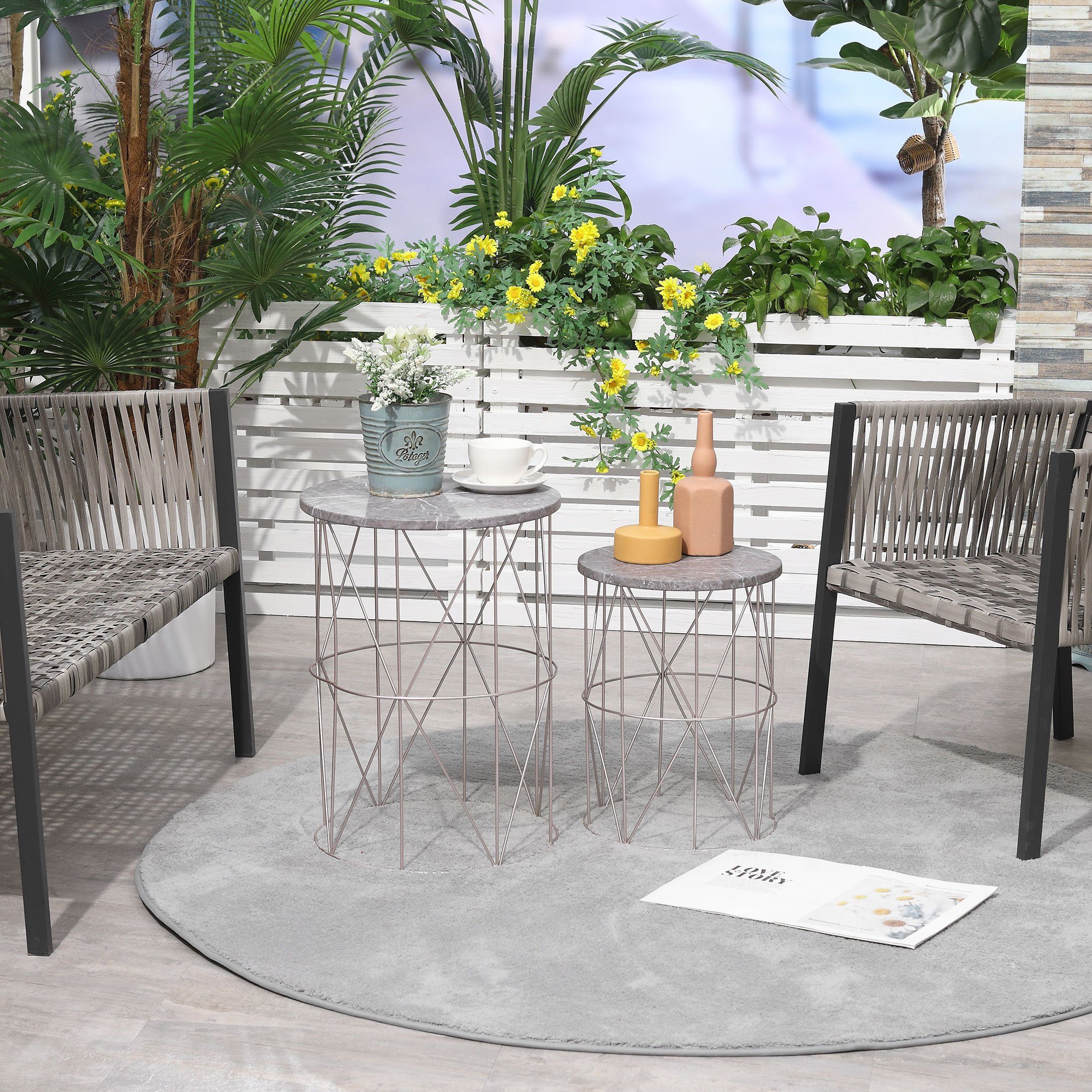 Outsunny Gartentisch Gartentisch günstig online kaufen