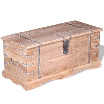 vidaXL Truhe Truhe Aufbewahrungsbox Schatzkiste Holzkiste mit Deckel 90x40x40cm Aka