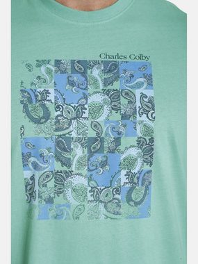 Charles Colby T-Shirt EARL CHALMERS im aufregenden Paisley-Print
