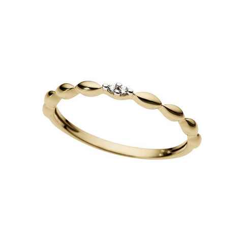 Firetti Diamantring Schmuck Geschenk Gold 333 Damenring Goldring Diamant, mit Brillanten