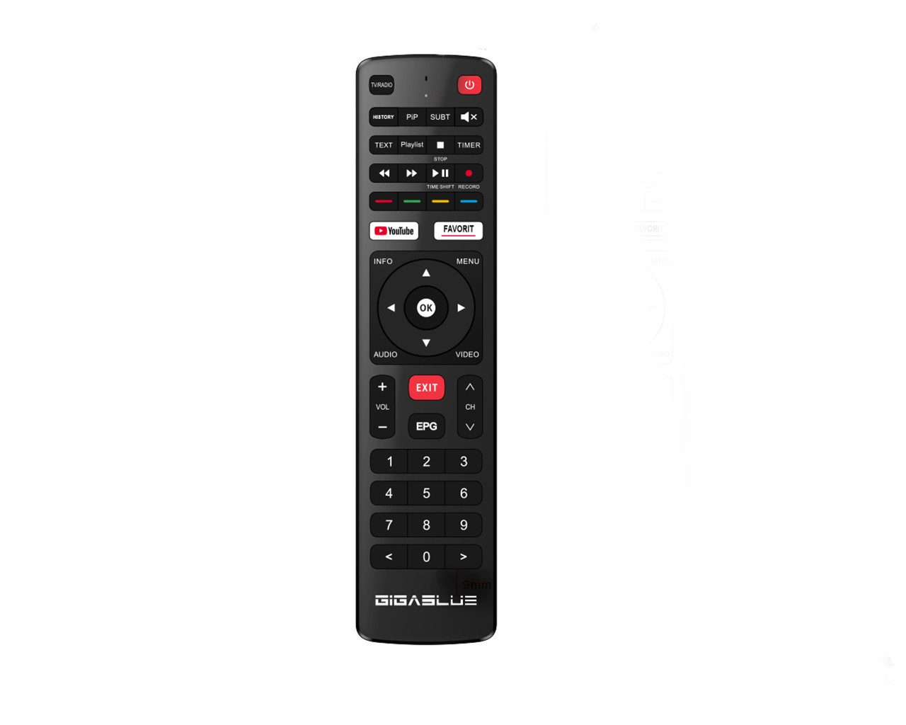 Original RCU/Fernbedienung Universal 4K PRO-BT SAT-Receiver