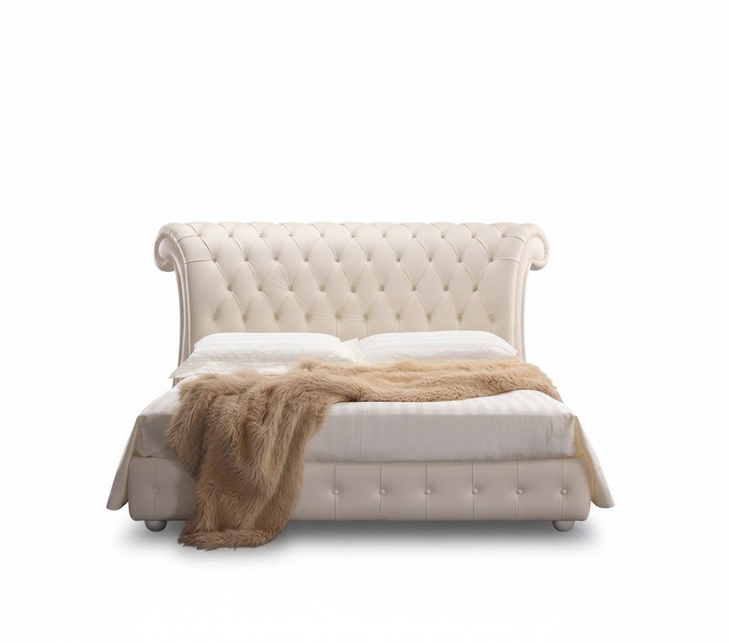 JVmoebel Polsterbett Hotelbett Luxus Möbel Bettgestell Design Polsterbett Bett Sofort, Made in Europa