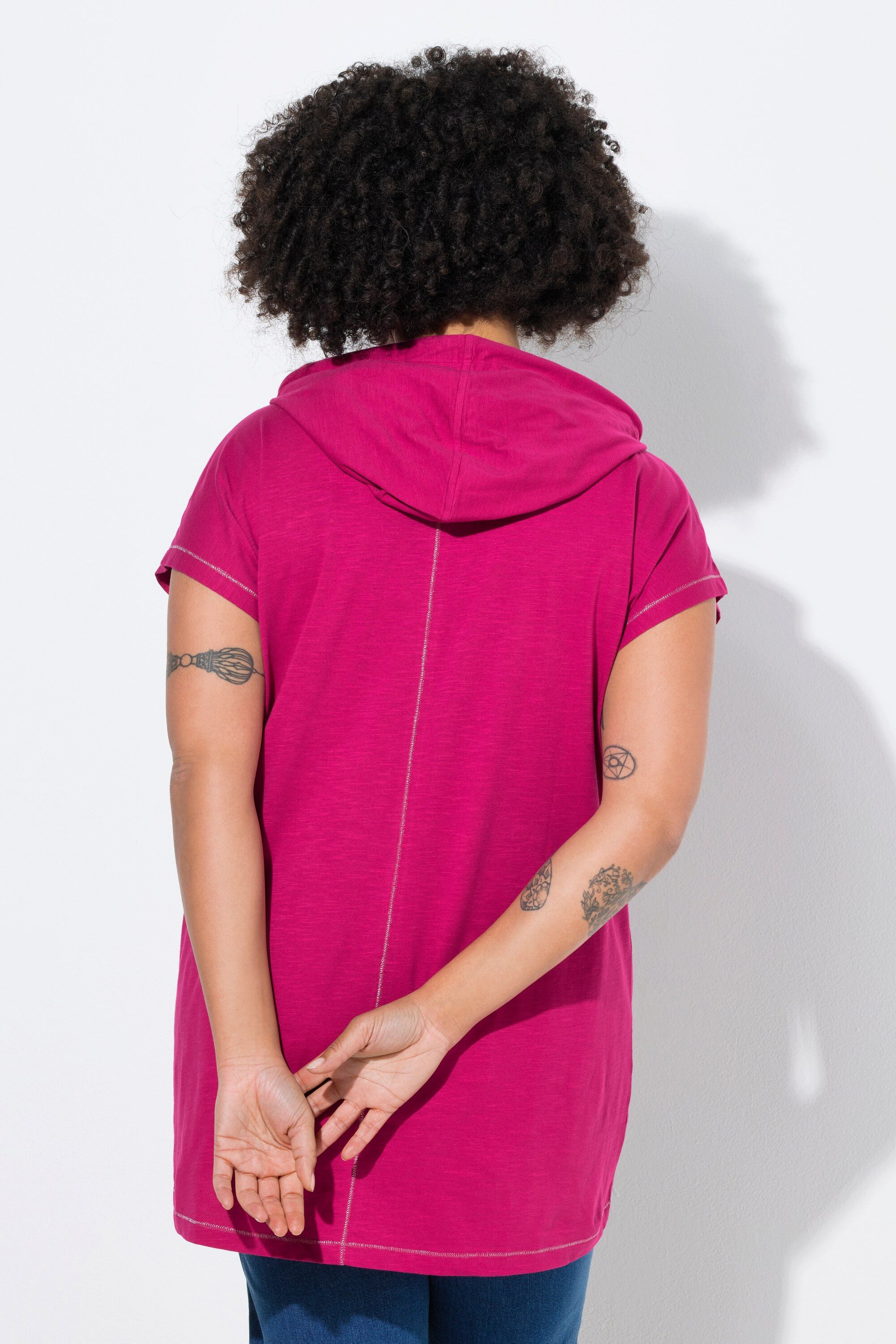 Angel of Style T-Shirt T-Shirt Kapuze MOVE-Schriftzug Halbarm günstig online kaufen