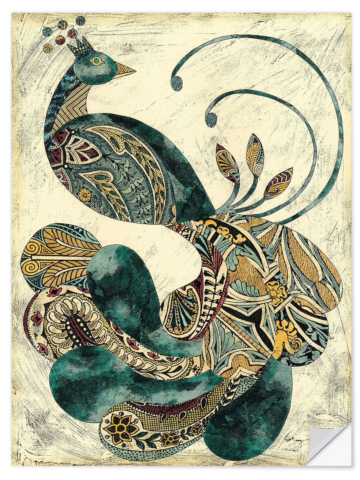 Wandbild Königlicher Pfau I