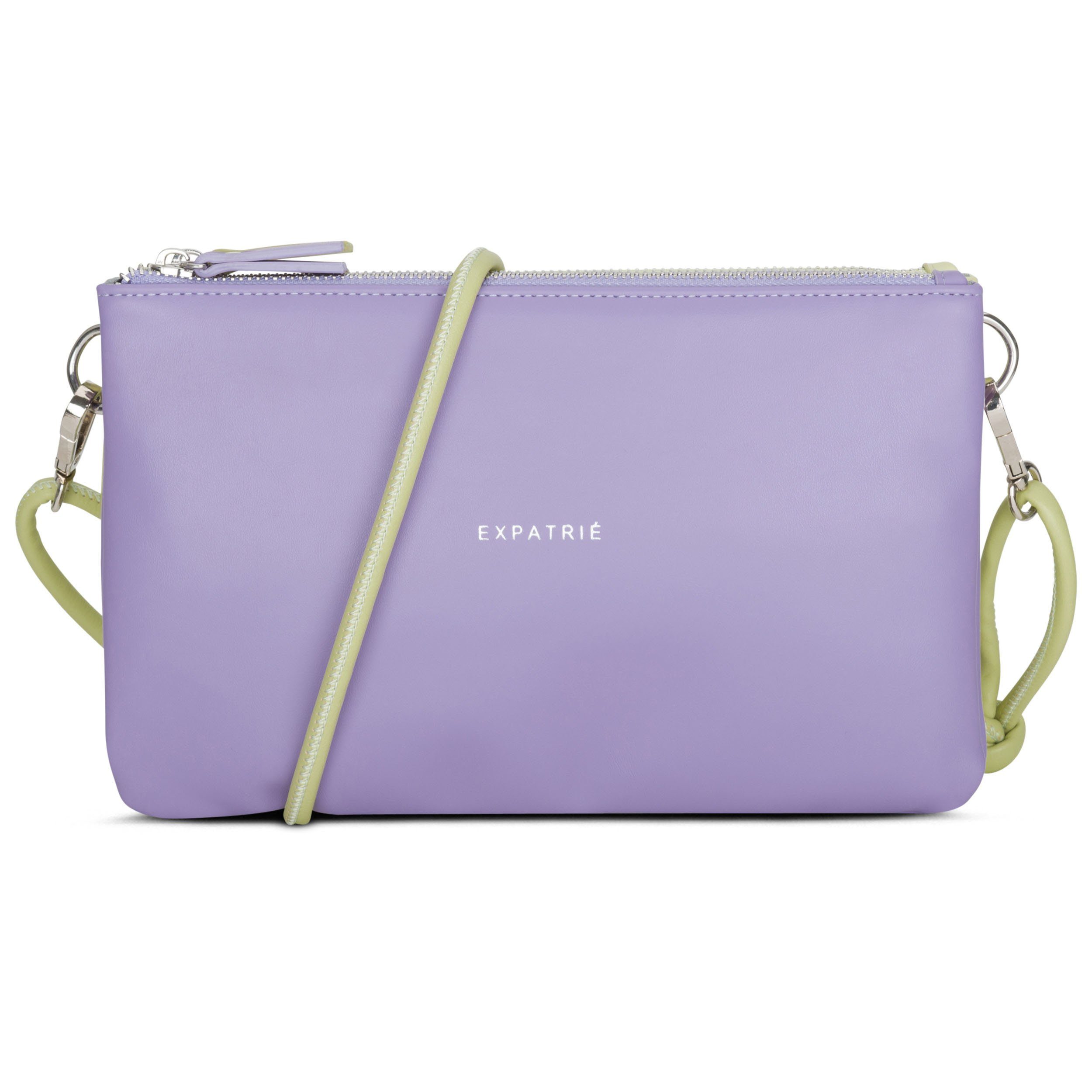 Expatrié Umhängetasche Emilie Tasche Damen, Zweifarbige 2-in-1 Umhängetasche und Clutch