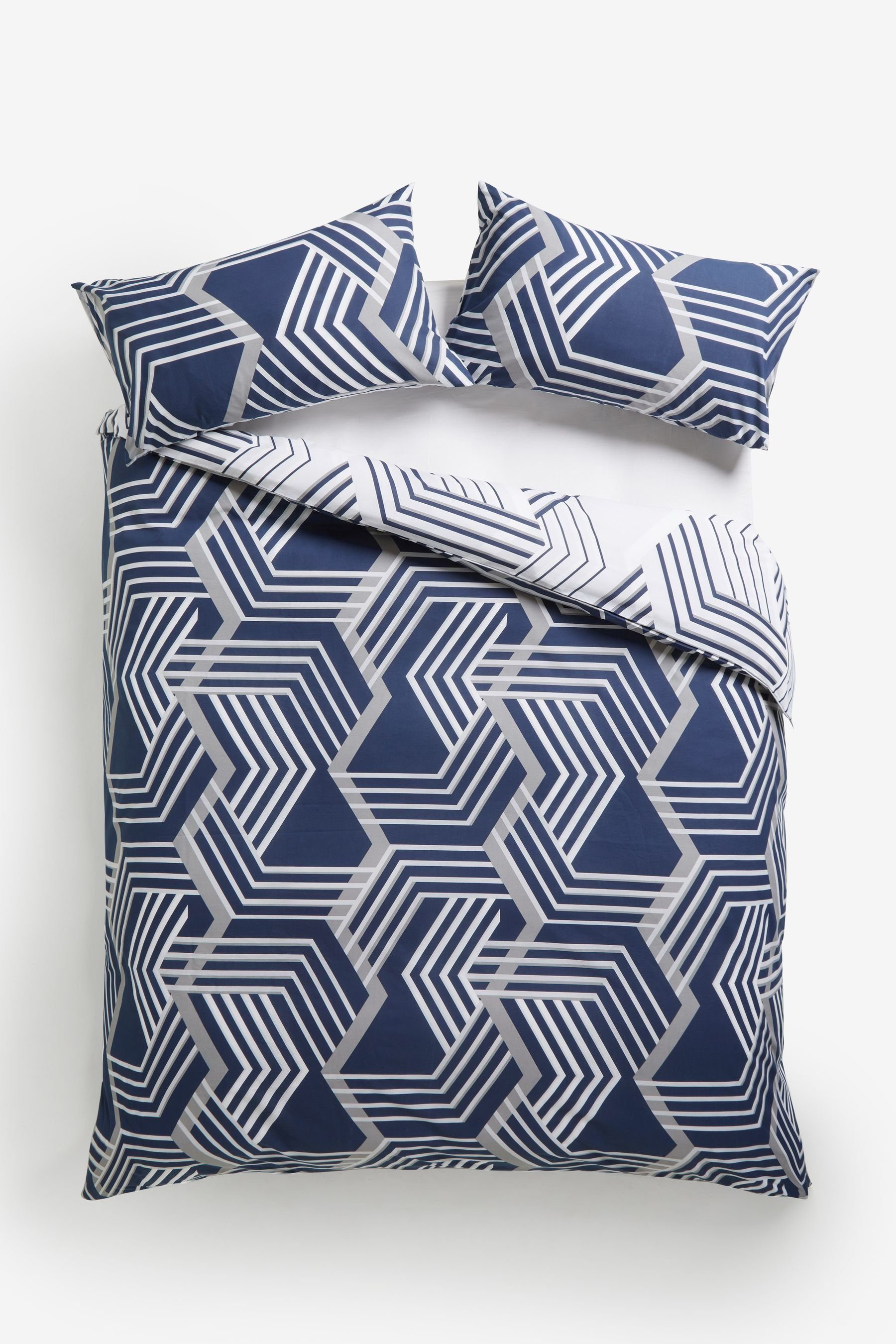 Next Bett-Set Set mit Bettbezug und Kissenbezug mit, Bezug: Polyester (recycelt), Baumwolle