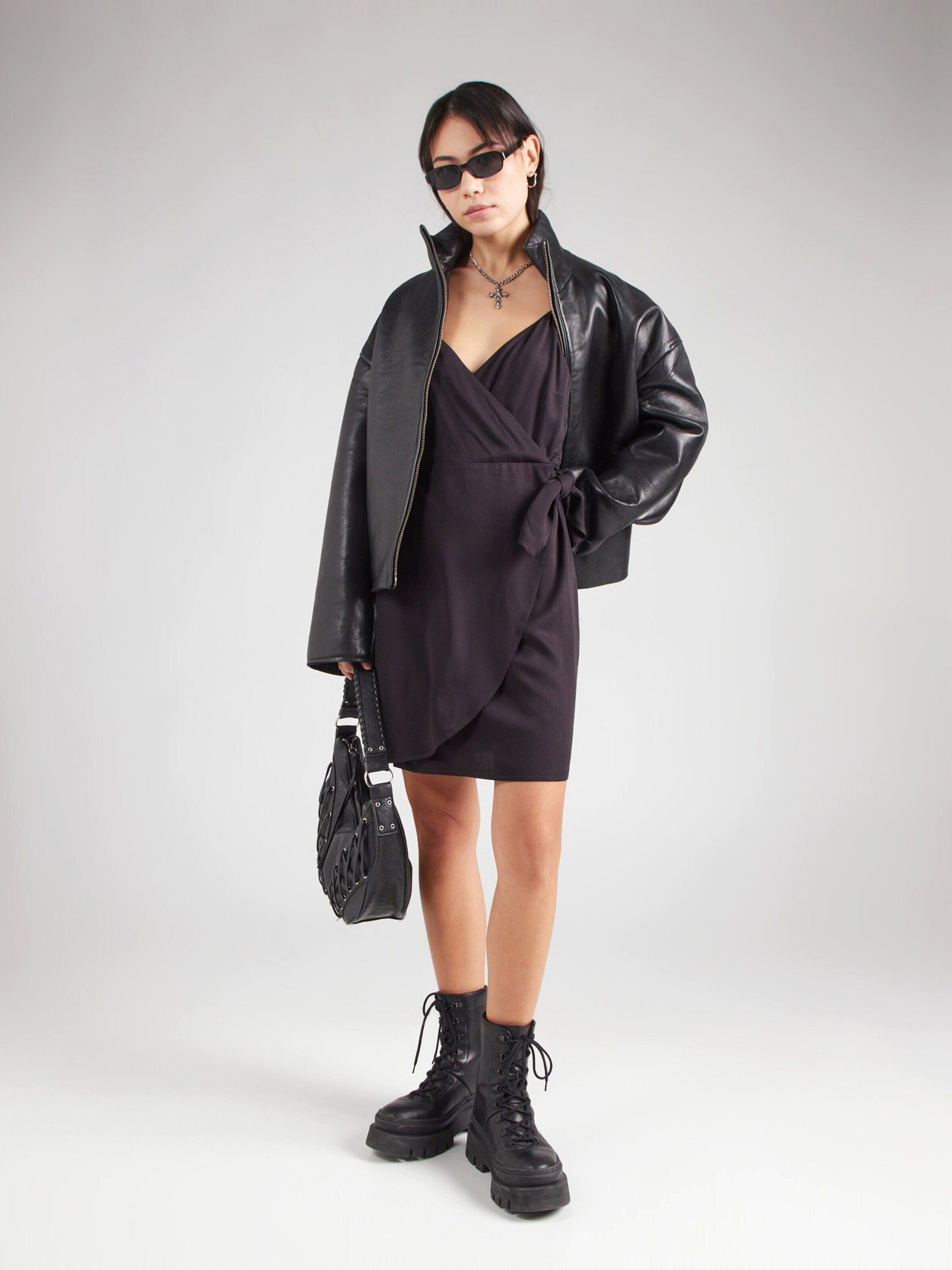 ONLY Minikleid ONLALMA (1-tlg) Wickel-Design