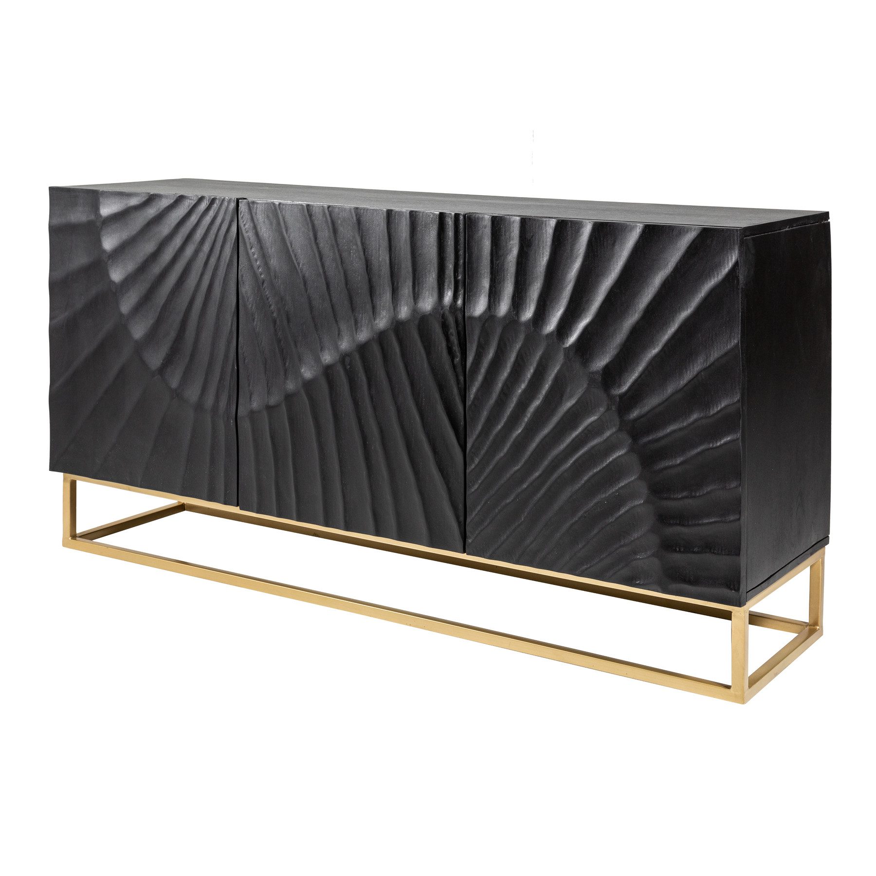 riess-ambiente Sideboard SCORPION 140cm schwarz / günstig online kaufen