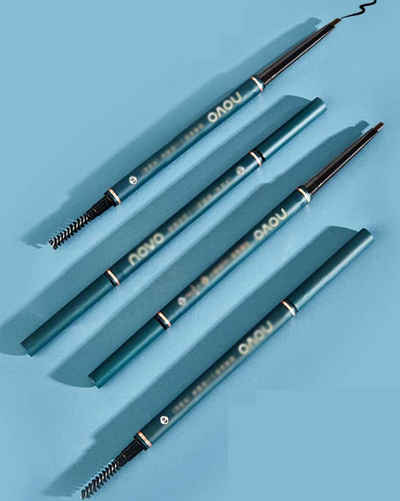 FIDDY Augenbrauen-Stift Augenbrauenstift, dünnes Dreieck, natürlich schlank, 4-tlg., Einfach zu bedienen, Damen und Mädchen