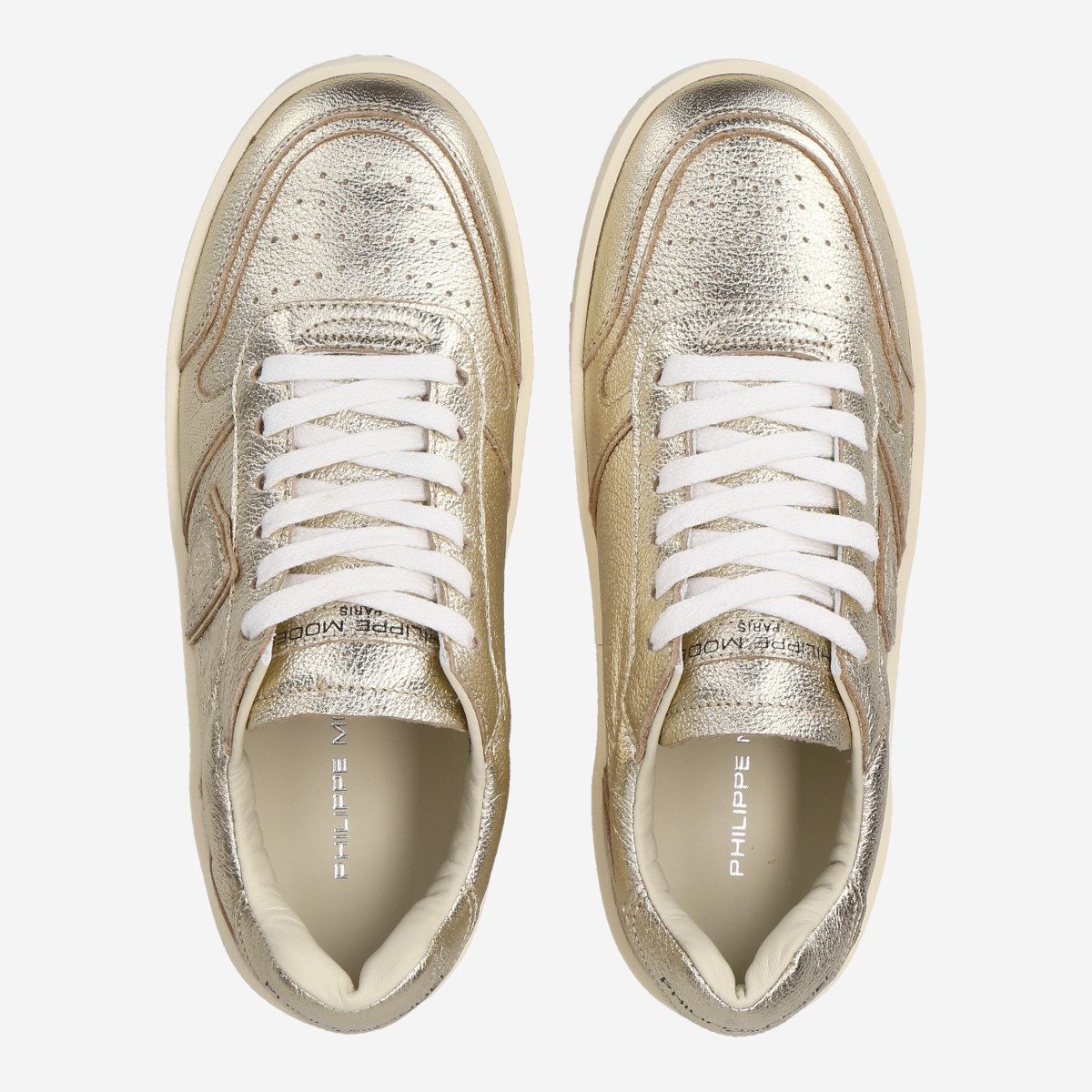 PHILIPPE MODEL Philippe Model NICE LOW, Sneaker, Gold/ Metallic, Damen Sneaker