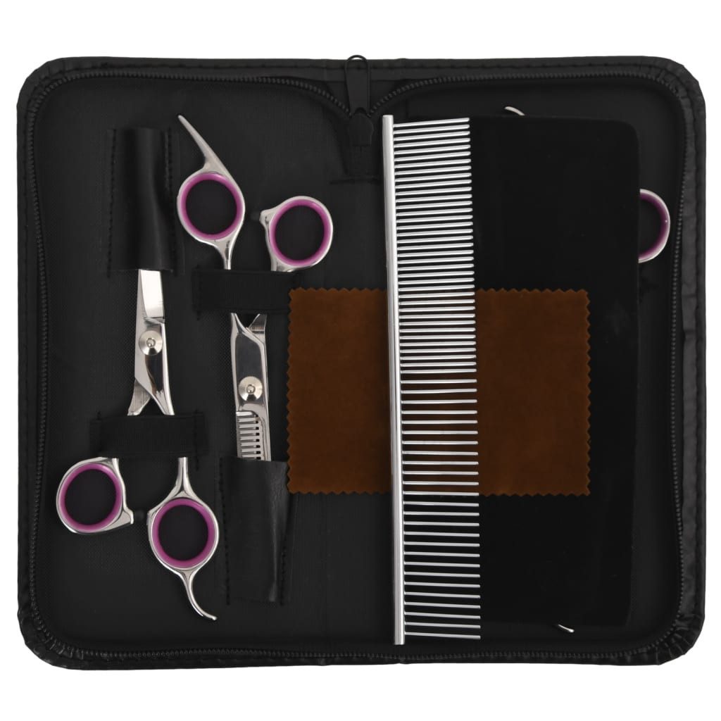 vidaXL Hundeschermaschine, 5-tlg. Hundescheren-Set Edelstahl