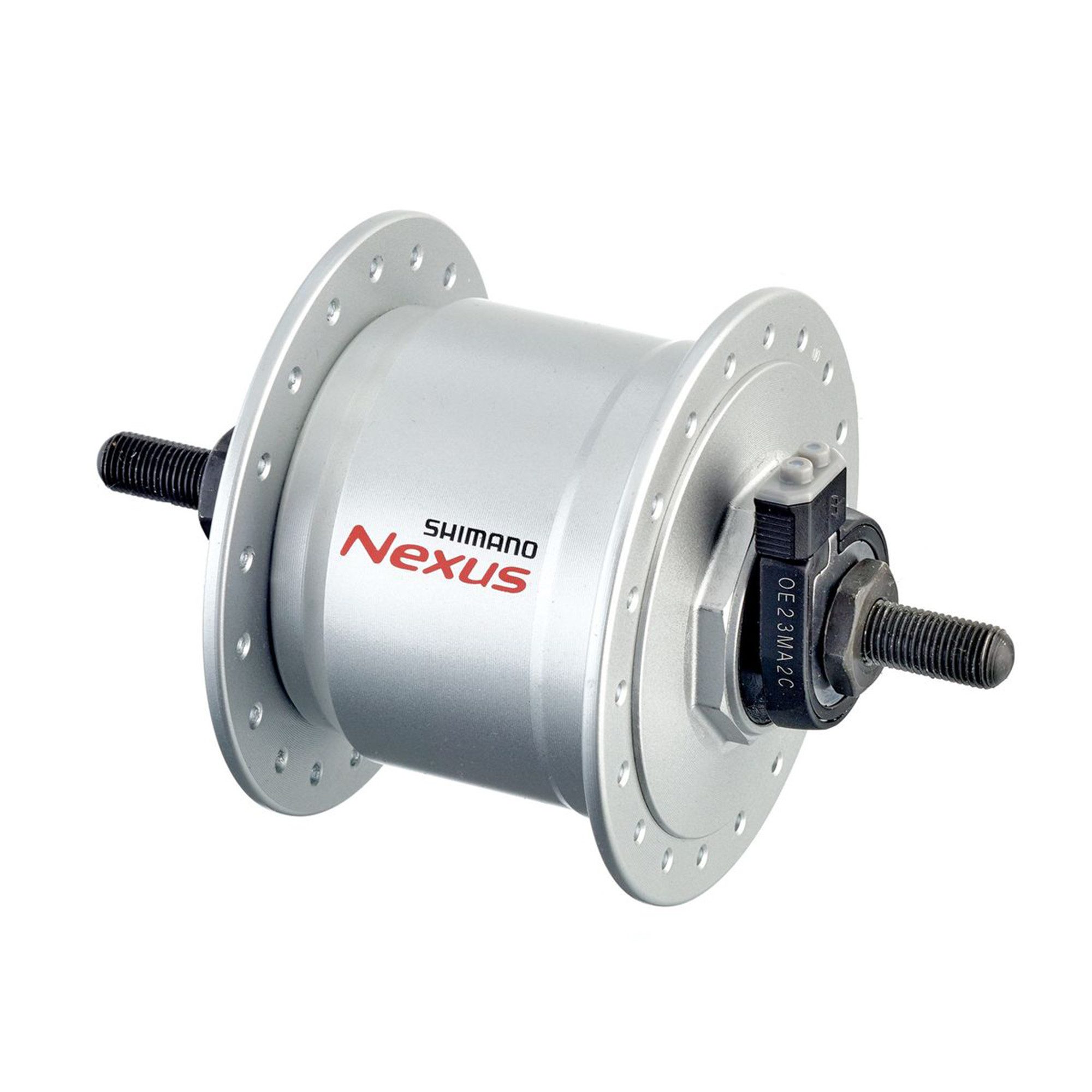 Shimano Vorderradnabe Nexus DH-C3000-3N-NT, (1-tlg), Nabendynamo 6 V 3 Watt Dynamo Nabe Beleuchtung Fahrradlicht V Brake
