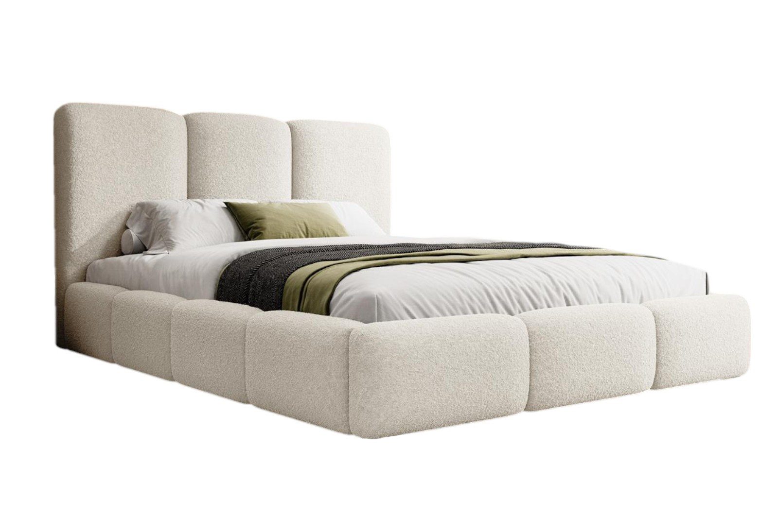 Compleo Polsterbett BUBBLE, Top ANGEBOT!, Designerbett, gepolstertes Kopfte günstig online kaufen