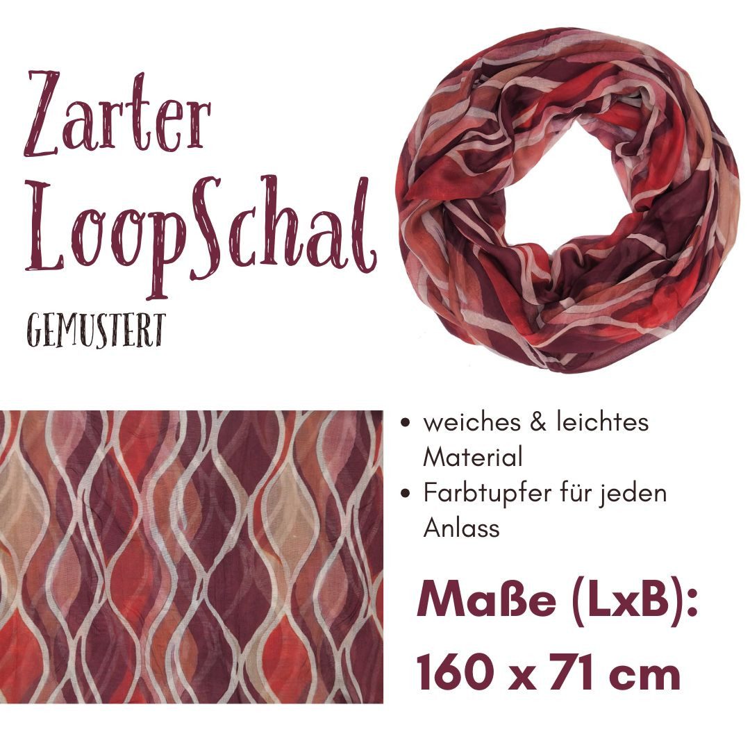 dy_mode Loop Damen Loopschal Leichter Rundschal Schlauchschal für Herbst & Frühling, Zartes und weiches Material