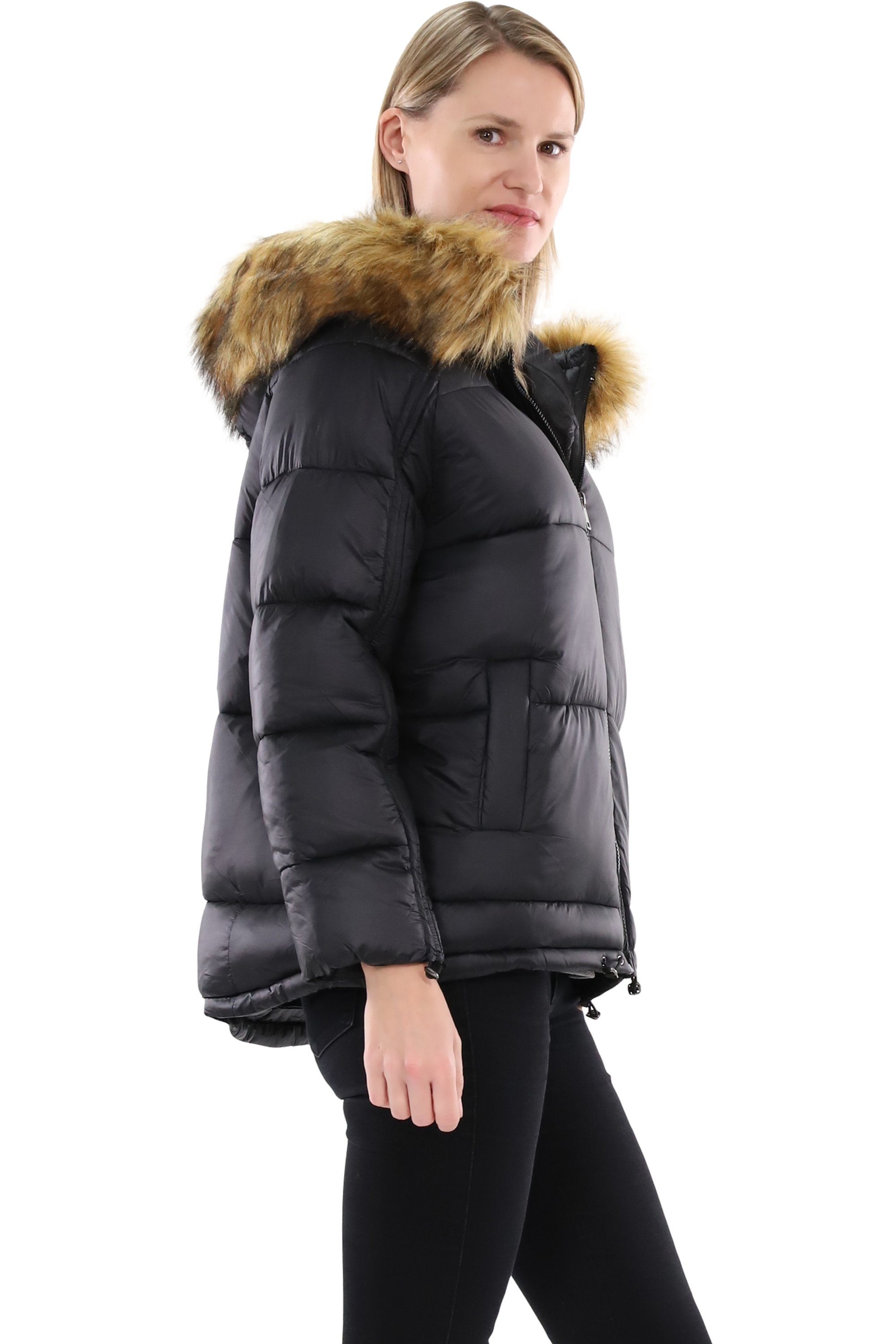 malito more than fashion Steppjacke malito Damen Steppmantel, wattierter Wi günstig online kaufen