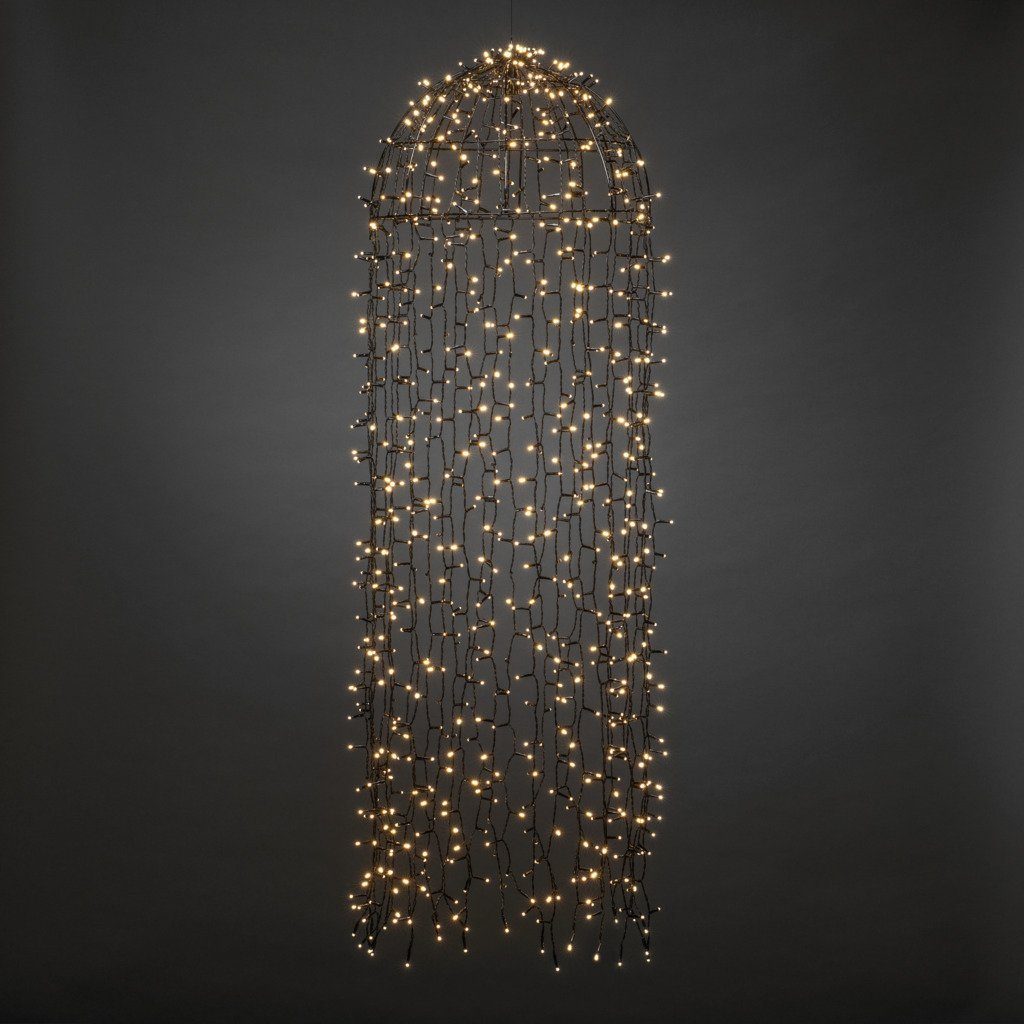 KONSTSMIDE LED-Lichtervorhang Weihnachtsdeko aussen, schwarz, 900 günstig online kaufen
