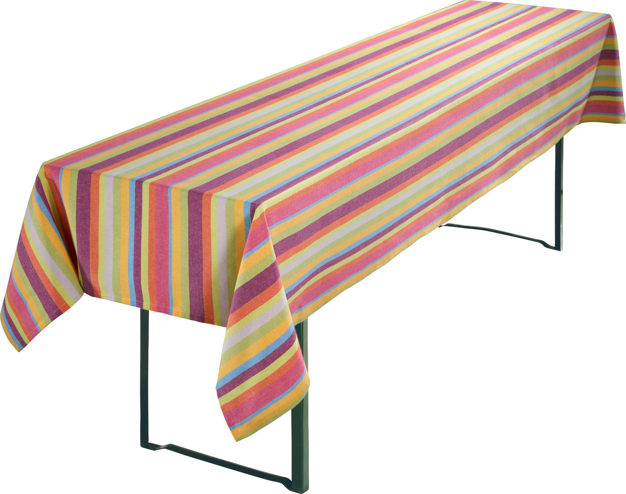 REDBEST Tischdecke Biertisch-Tischdecke, Baumwolle Streifen